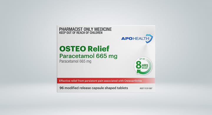 APOHEALTH Osteo Relief Paracetamol 665mg 100 Tablets