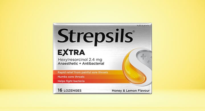 Strepsils Extra Honey & Lemon Lozenges 16pk