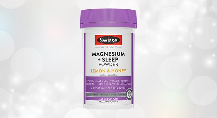 Swisse Ultiboost Magnesium + Sleep Powder Raspberry 180g