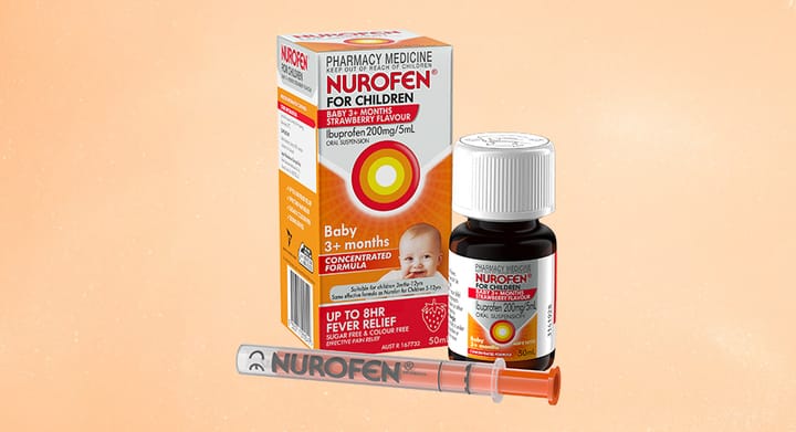Nurofen for Children Baby 3+months 4% Strawberry Flavour 50ml