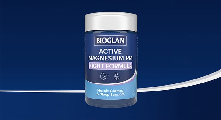 Bioglan Active Magnesium PM Night Formula 60 Tablets
