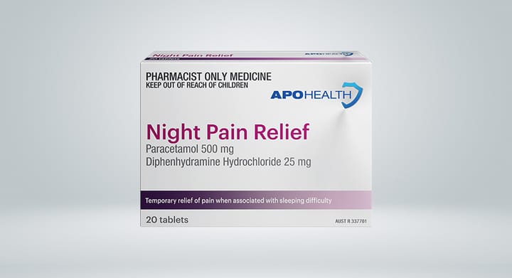 APOHEALTH Night Pain Relief Tablets 20 (S3)