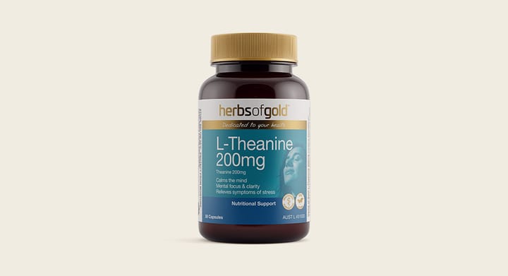 Herbs of Gold L-Theanine 200mg 30 Capsules
