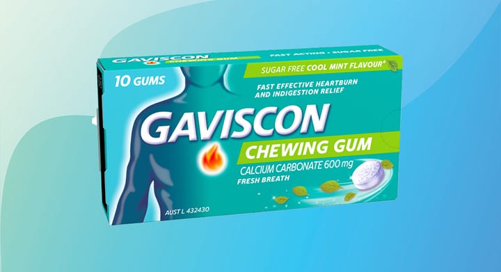 Gaviscon Chewing Gum Cool Mint 10pk or 20pk