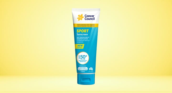 Cancer Council Sport Dry Touch Sweat Resistant SPF50+ 110mL