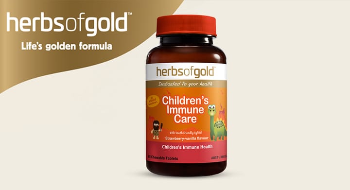 Herbs of Gold Children's Immune Care 60 Chewable Tablets