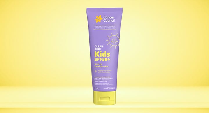 Cancer Council Clear Zinc Kids SPF50+ 110g