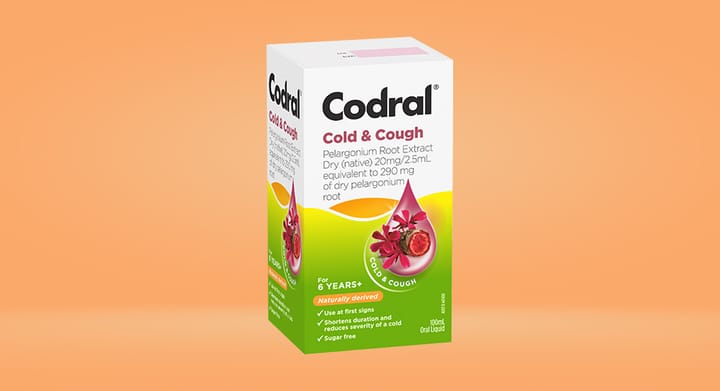 Codral Cold & Cough Pelargonium Root 100mL (New)