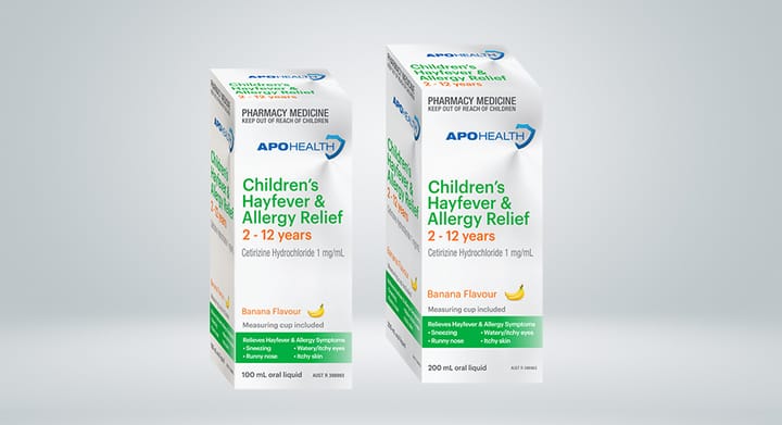 APOHEALTH Children's Hayfever & Allergy Relief Syrup Range