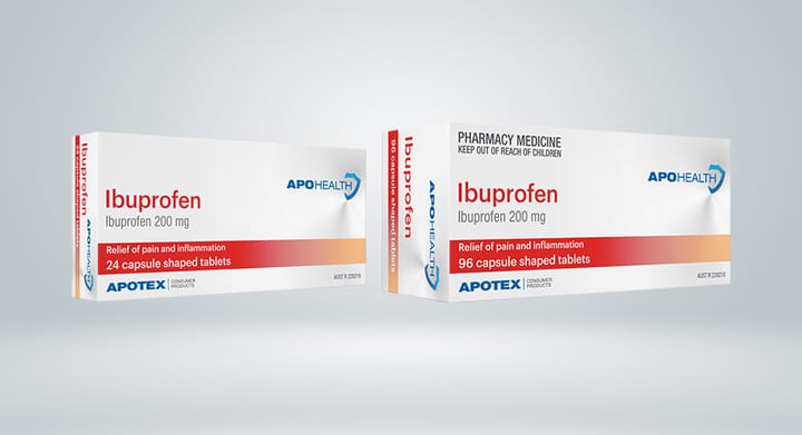 APOHEALTH Ibuprofen 24 or 96 Caplets