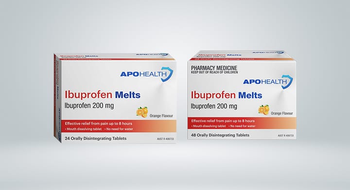 APOHEALTH Ibuprofen Melts 24 or 48 Tablets