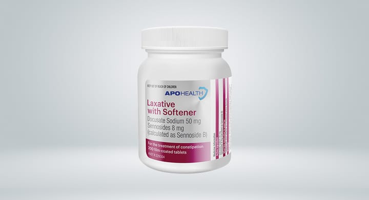APOHEALTH Laxatives with Softener 50mg 200 Tablets
