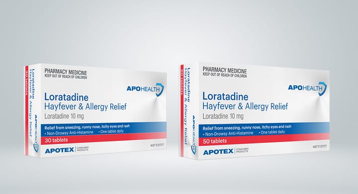 APOHEALTH Loratadine Hayfever & Allergy Relief 10mg 50 Tablets