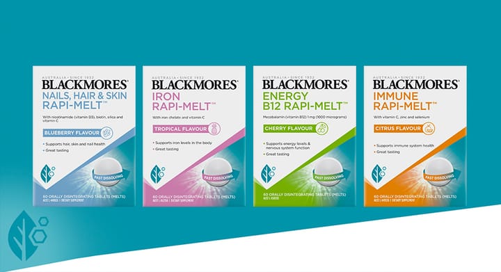 Blackmores Nails Hair + Skin Melt 60 Tablets