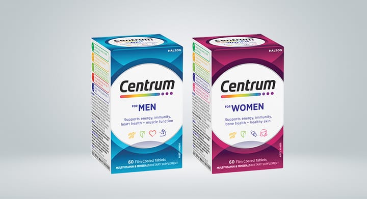 Centrum For Men or Women 60 Tablets