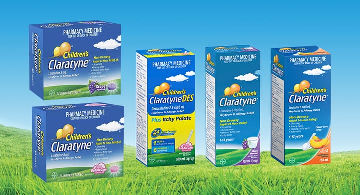 Claratyne Children Hayfever & Allergy Relief Range