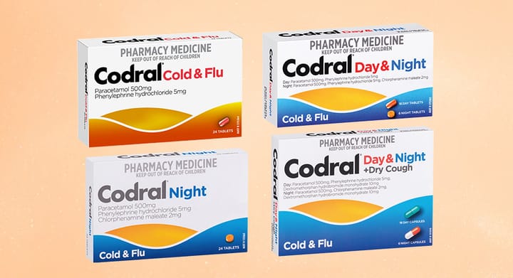 Codral Cold & Flu Cough Relief Selected Range