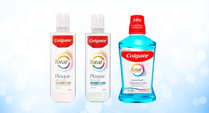 Colgate Total Plaque Mouthwah 500mL Range