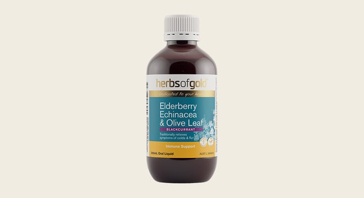 Herbs of Gold Elderberry Echinacea & Olive Leaf 200mL