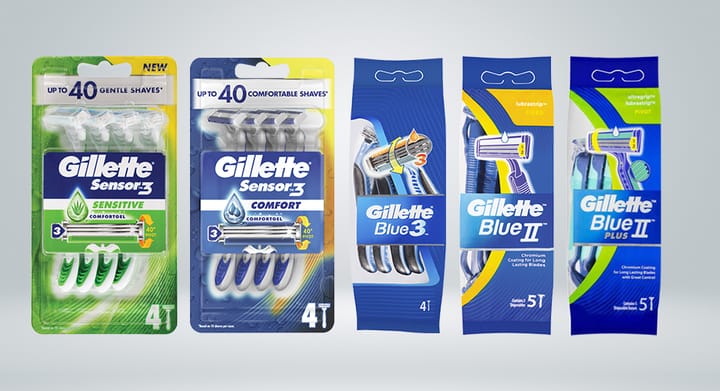 Gillette Men’s Disposable Razors Selected Range
