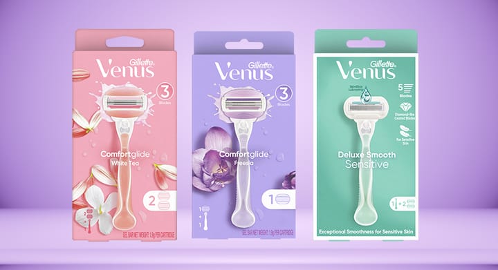 Gillette Women’s Shaving Razors Range