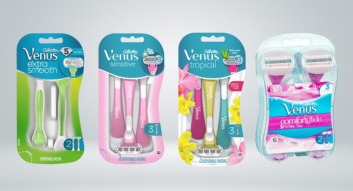 Gillette Women's Disposable Razors Selected Range
