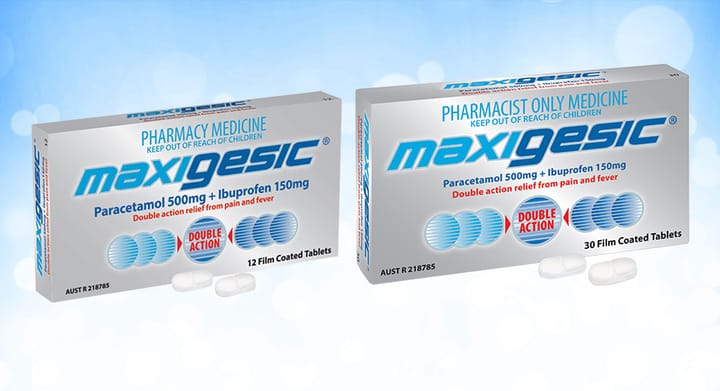 Maxigesic Tablets (12 or 30 Tabs)