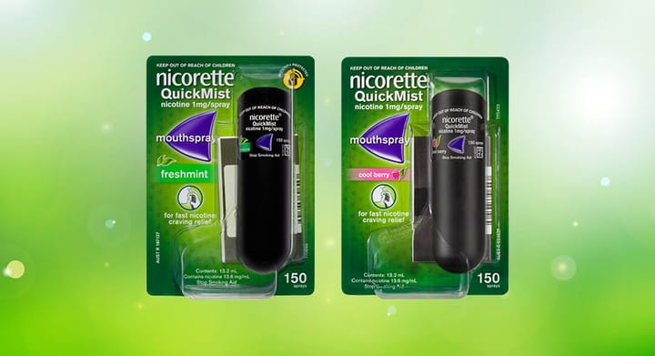 Nicorette QuickMist Spray or Cool Berry 150