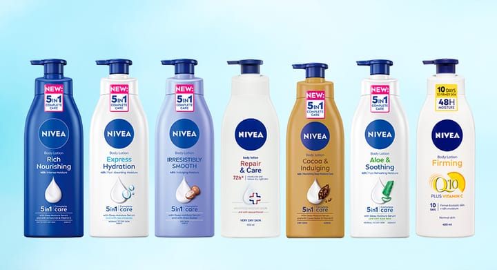 Nivea Body Lotion 400mL Range