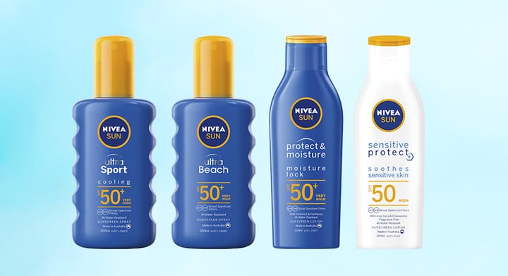 Nivea Sun Screen Range