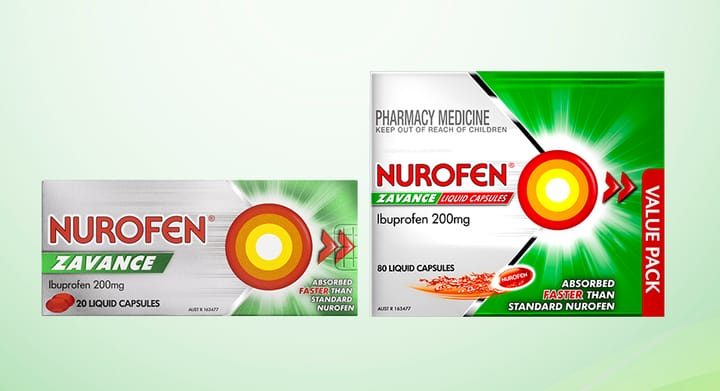 Nurofen Zavance 20 or 80 Liquid Capsules