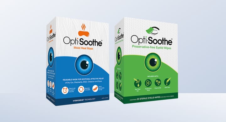 Opti-Soothe Moist Heat Mask or Preservative Free Eyelid Wipes 30pk
