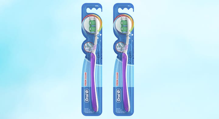 Oral-B All Rounder Fresh Clean Toothbrush Medium 1pk