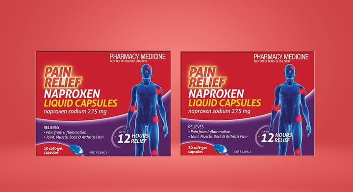 Naproxen Liquid Capsules 10 or 30pk