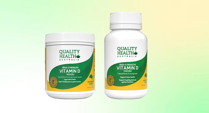 Quality Health High Strength Vitamin D 1000IU 60 or 300 Capsules