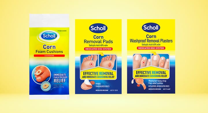 Scholl Corn Removal or Foam Cushion Range