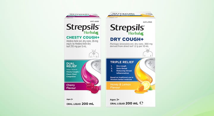 Strepsils Herbal Chesty or Dry Cough+ 200mL