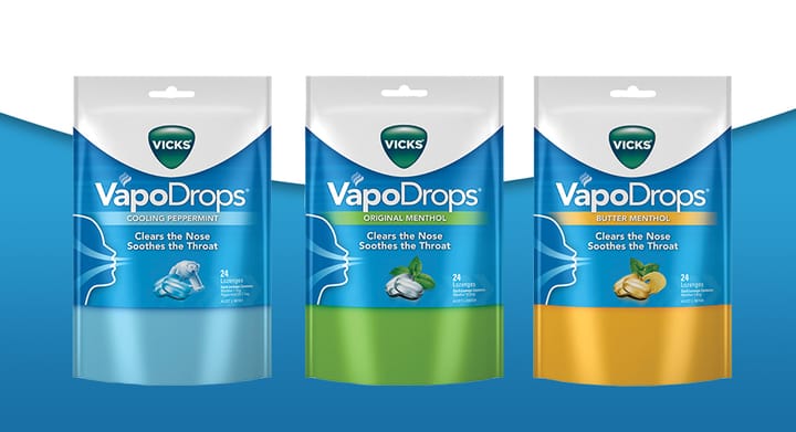 Vicks VapoDrops 24pk Range