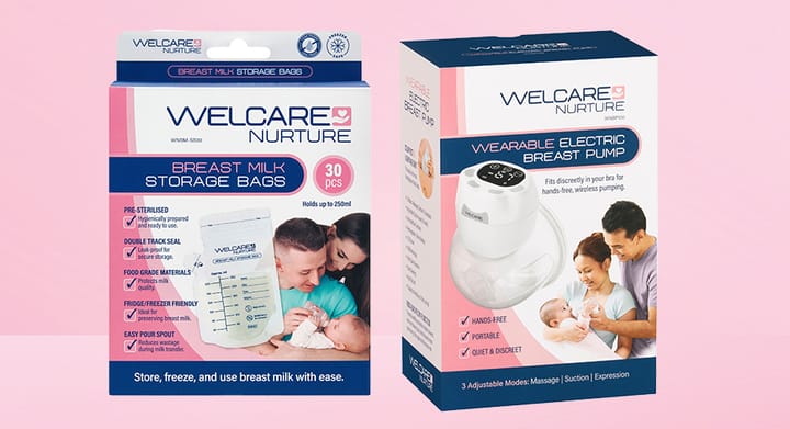 Welcare Nurture Breast Milk Storage Bag 30pk or Electric Breast Pump