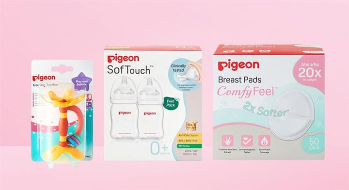 Pigeon SofTouch Bottle or Teether Range Selected Range