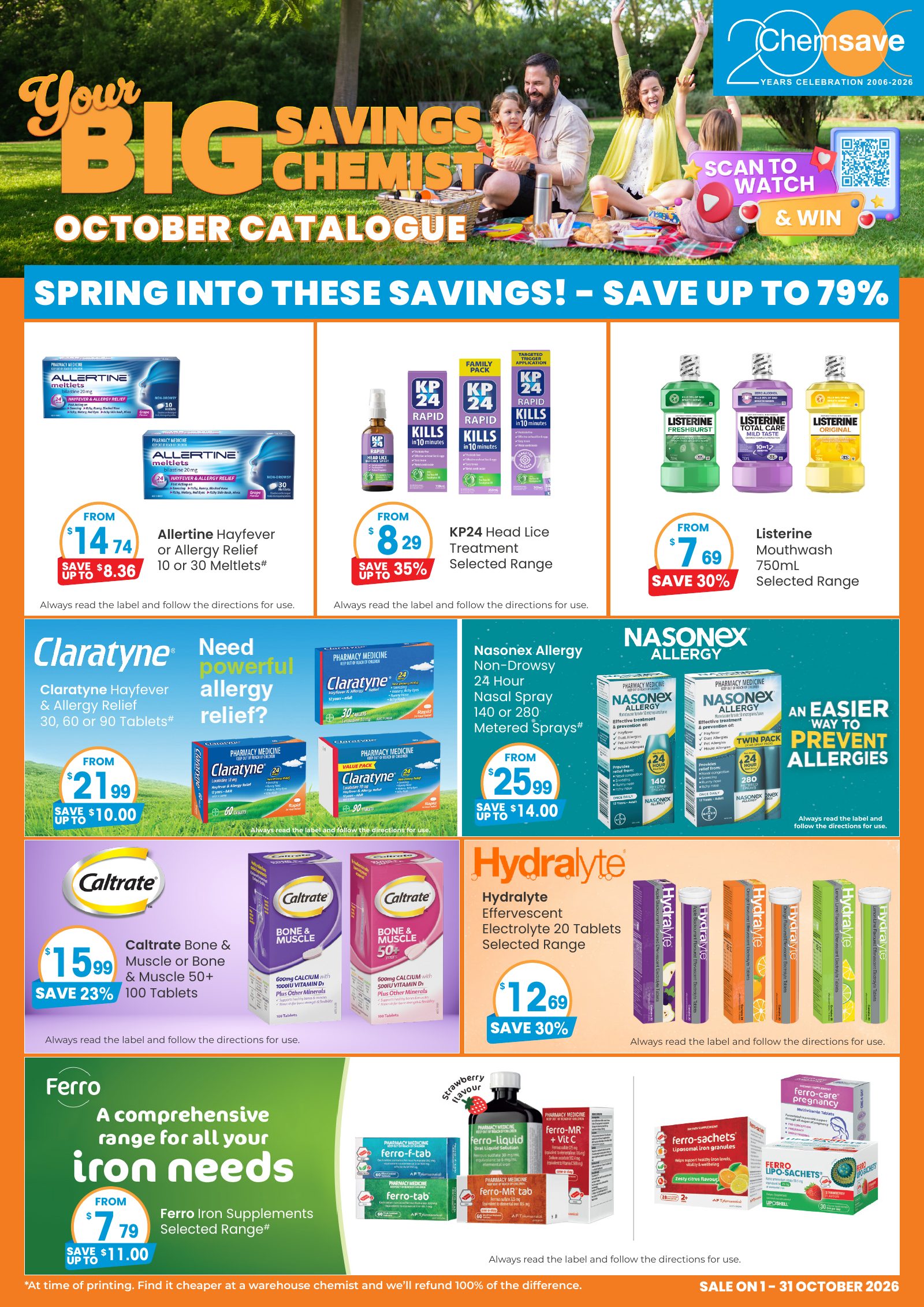 Chemsave October 2026 catalogue — cover
